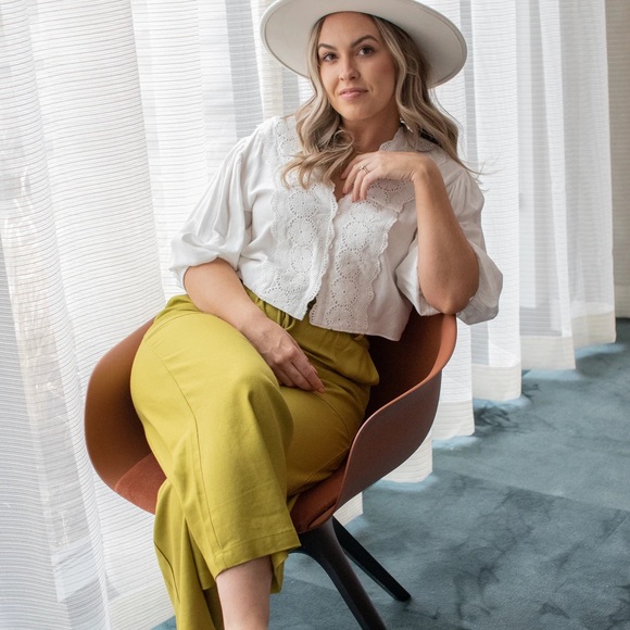 FRNCH Ivanna Woven Wide Leg Pants - Picture 3 of 4